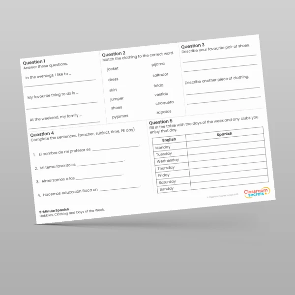 An image of the 5-Minute Spanish Resource