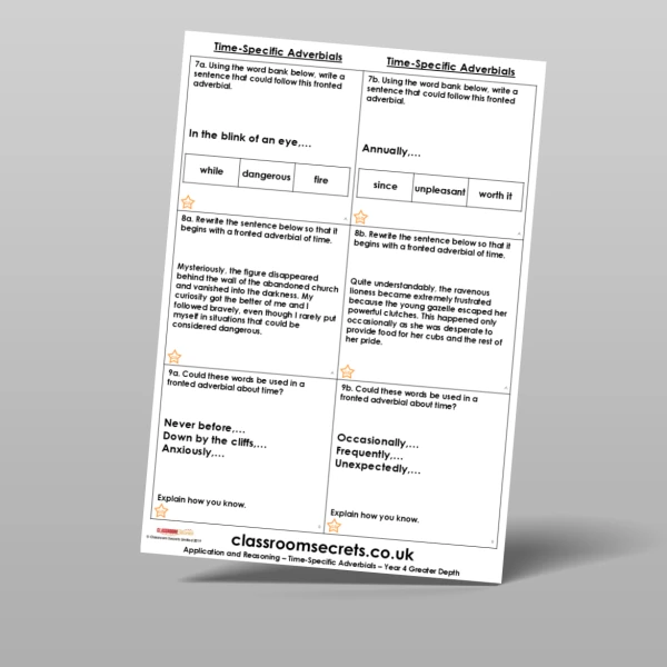 An image of the Time-Specific Adverbials Application and Reasoning Resource