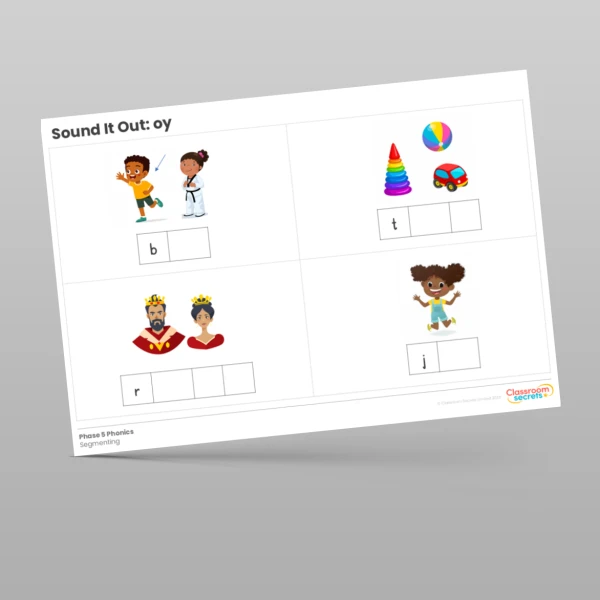 An image of the Phonics Sound It out: oy Resource