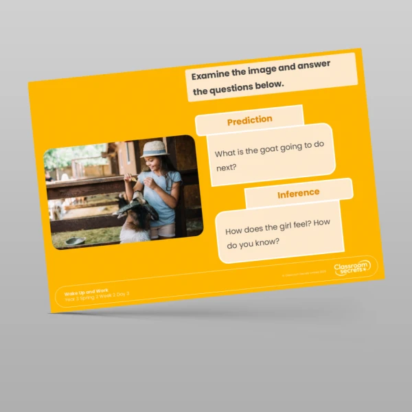 An image of the Spring 2 Week 2 Wake Up and Work Resource