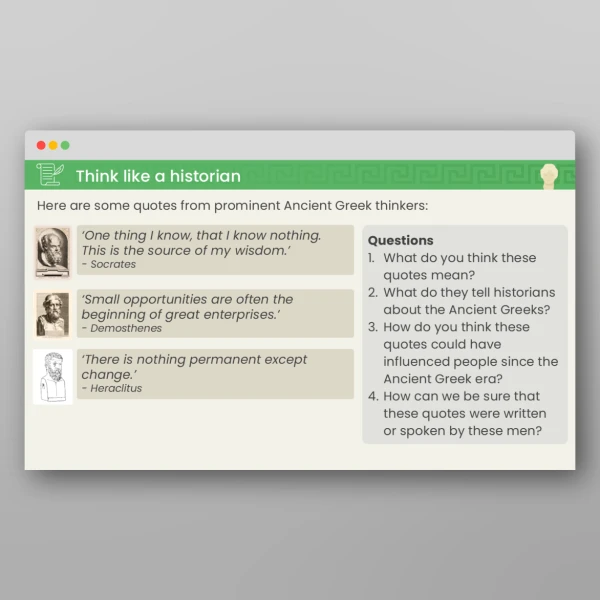 An image of the Lesson 6: How Has Ancient Greece Influenced us Today? PPT Resource