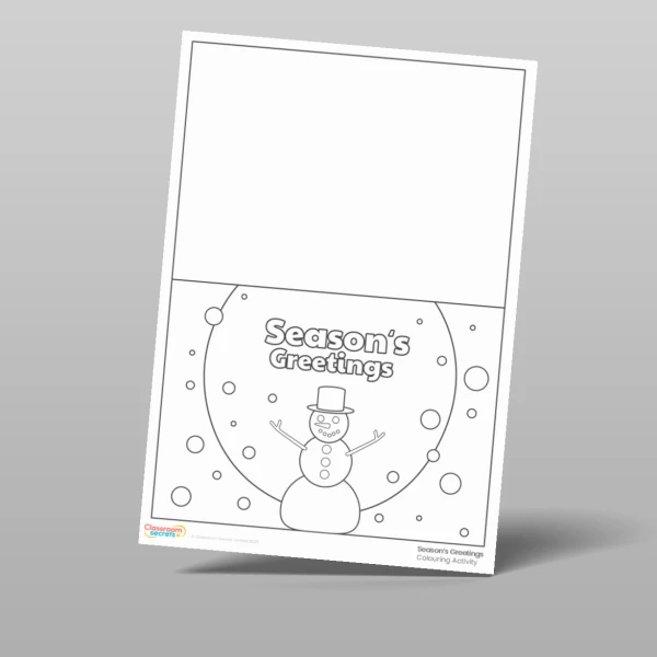 An image of the Season's Greetings Cards Resource