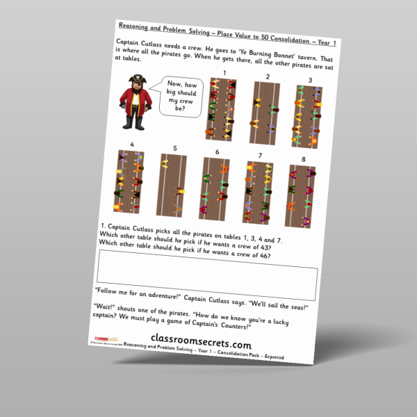 Year 1 Place Value Within 50 Consolidation Activity Resource ...