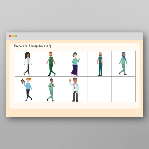 An image of the People Who Help Us Maths Story Resource