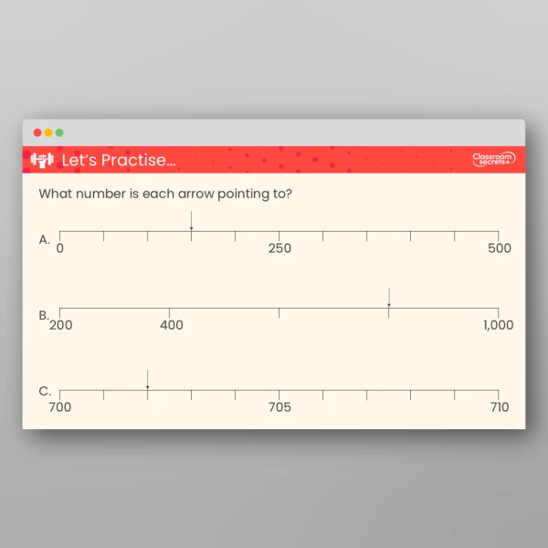 An image of the Number Line to 1,000 Teaching PPT Resource