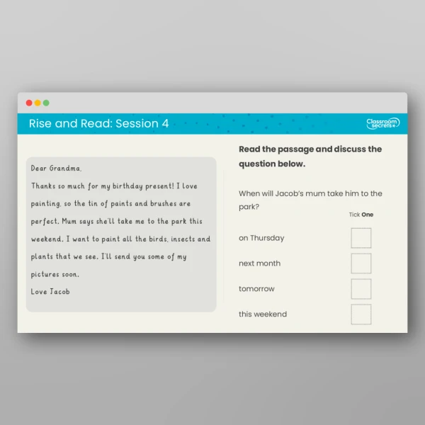 An image of the Rise and Read Monet Resource