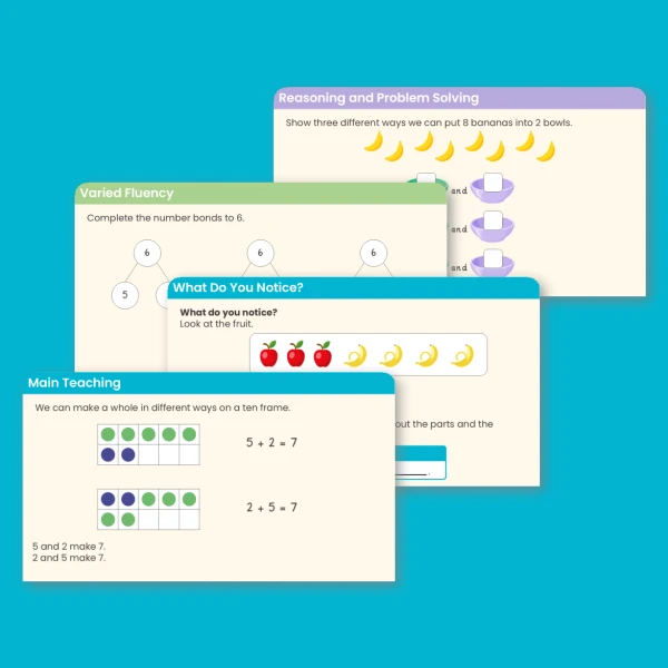 Year 1 Number Bonds within 10 Addition and Subtraction within 10 Teaching PowerPoint