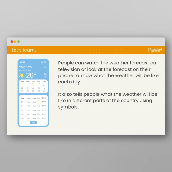 An image of the Lesson 2: What is the Weather Like in the Different Seasons? Resource