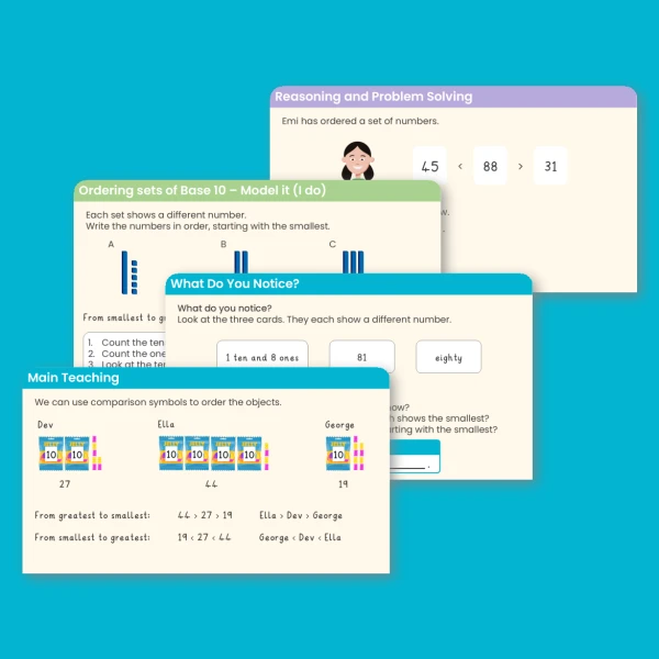 An image of the Order Objects and Numbers Teaching PowerPoint Resource