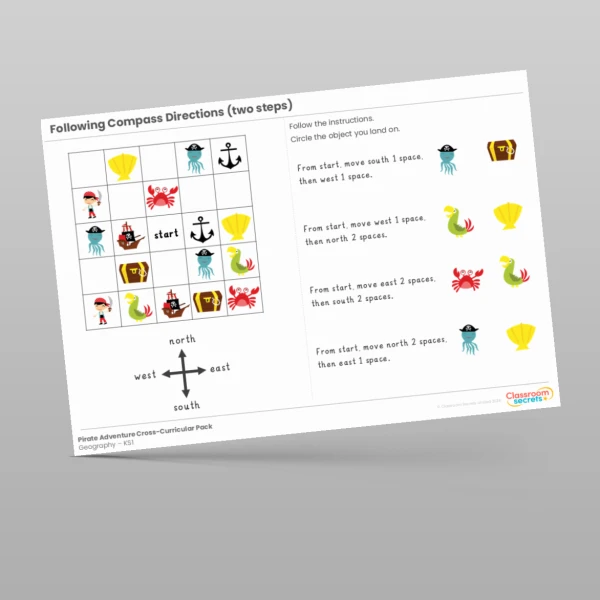 An image of the Pirate Adventure Cross-Curricular Pack Resource