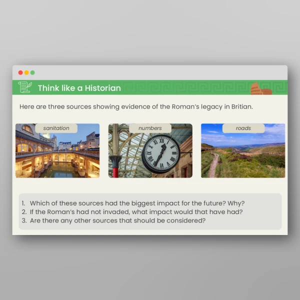 An image of the Lesson 6: What Did Britain Learn from the Romans? PPT Resource