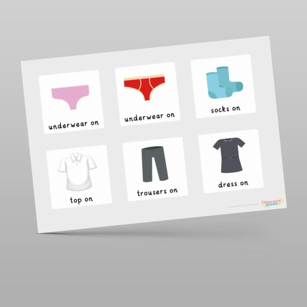 An image of the Getting Ready for School Visual Timetable Resource