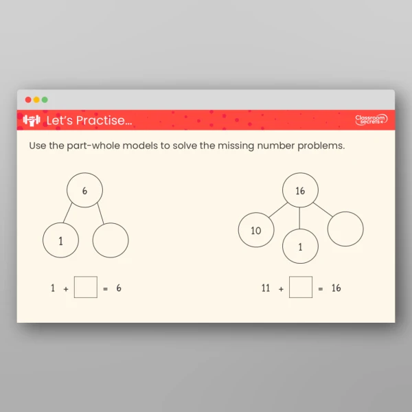 An image of the Add Ones Using Number Bonds Teaching PPT Resource