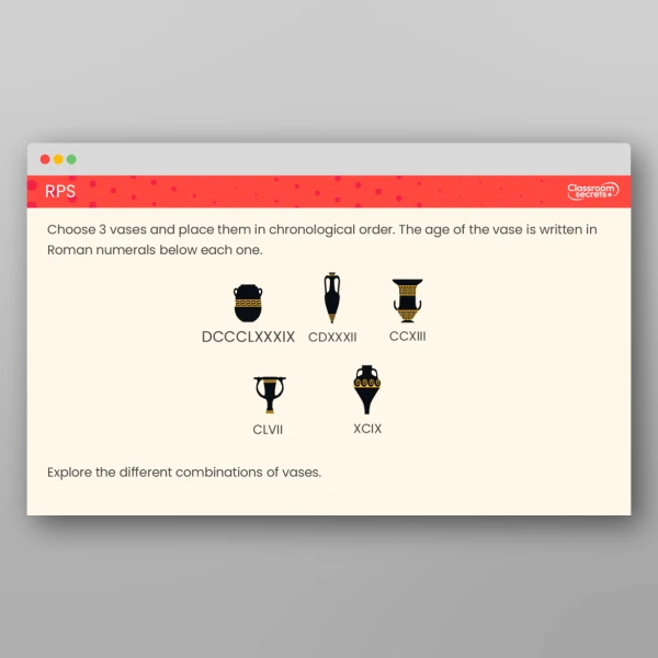 An image of the Roman Numerals Tutor PPT Resource