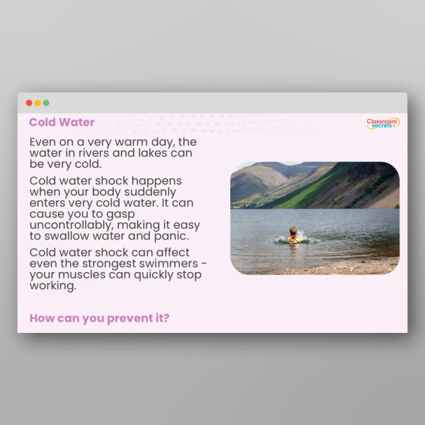 An image of the Summer Safety Rivers Whole School Assembly PPT Resource