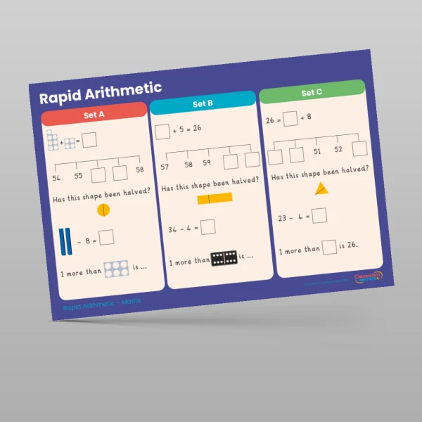 An image of the Autumn 2 Week 4 Rapid Arithmetic Resource