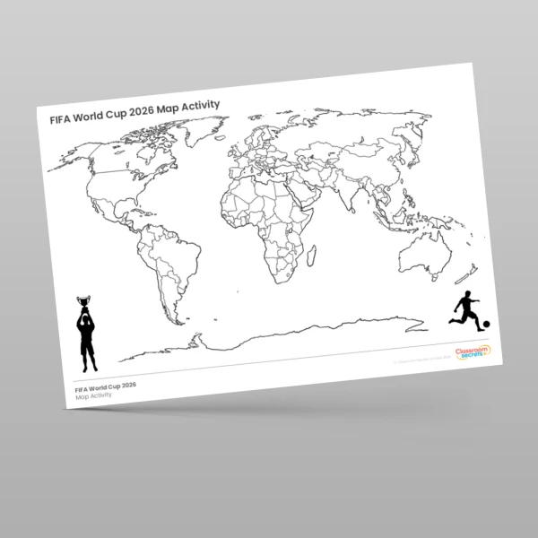An image of the FIFA World Cup Map Activity 2 Resource