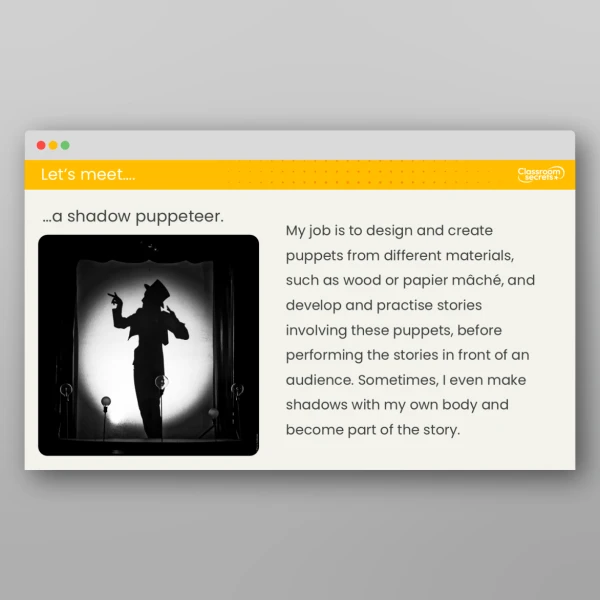 An image of the Lesson 5: How Do We Make Shadows? Investigation Resource