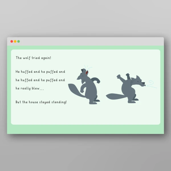 An image of the The Three Little Pigs Story ebook Resource