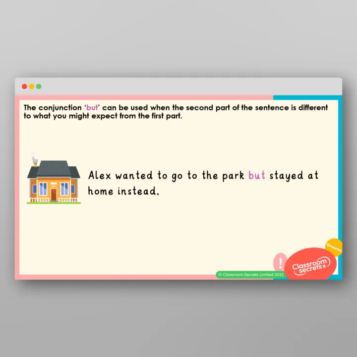 Classroom Secrets | Collection Page Year 2 Consolidating Conjunctions