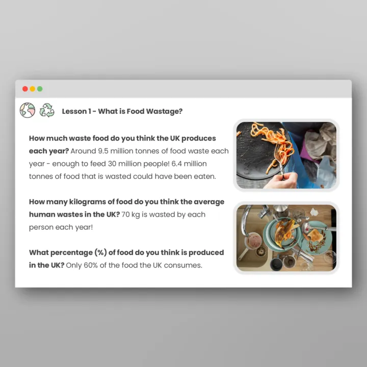 Reusing and Recycling Lessons 1-5