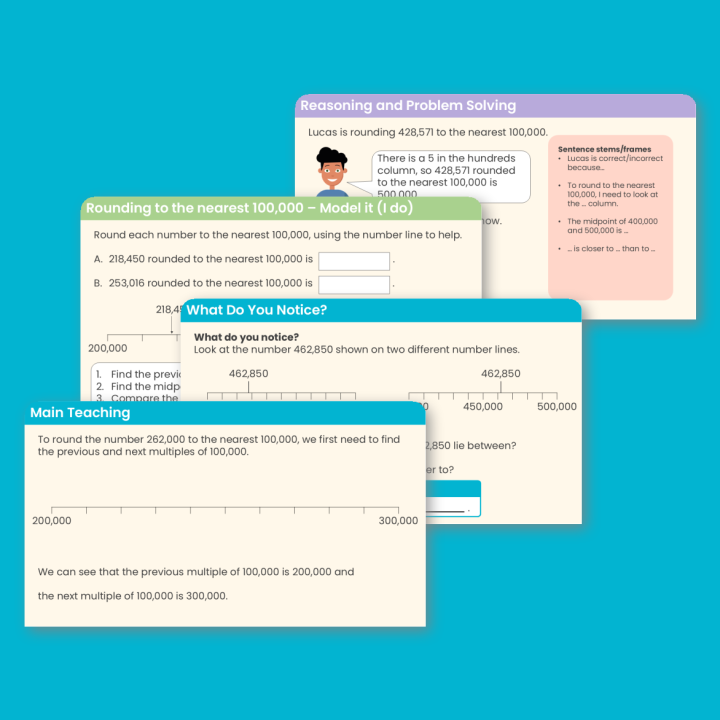 Year 5 Round within 1,000,000 Place Value Teaching PowerPoint
