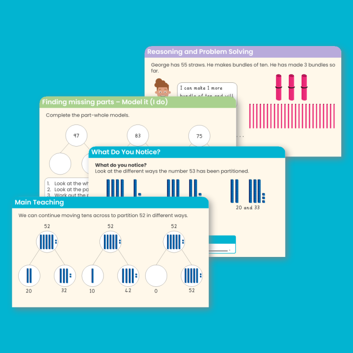 Year 2 Flexibly Partition Numbers to 100 Place Value Teaching PowerPoint