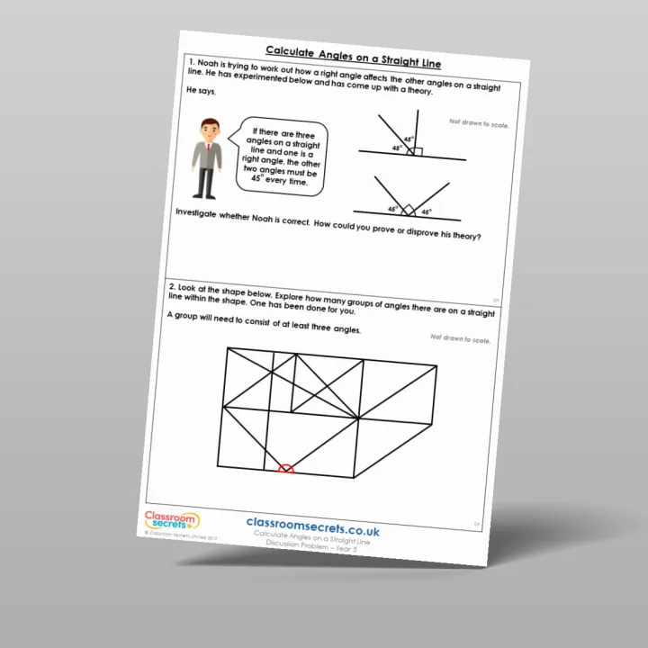 Classroom Secrets | Collection Page Year 5 Calculate Angles on a ...