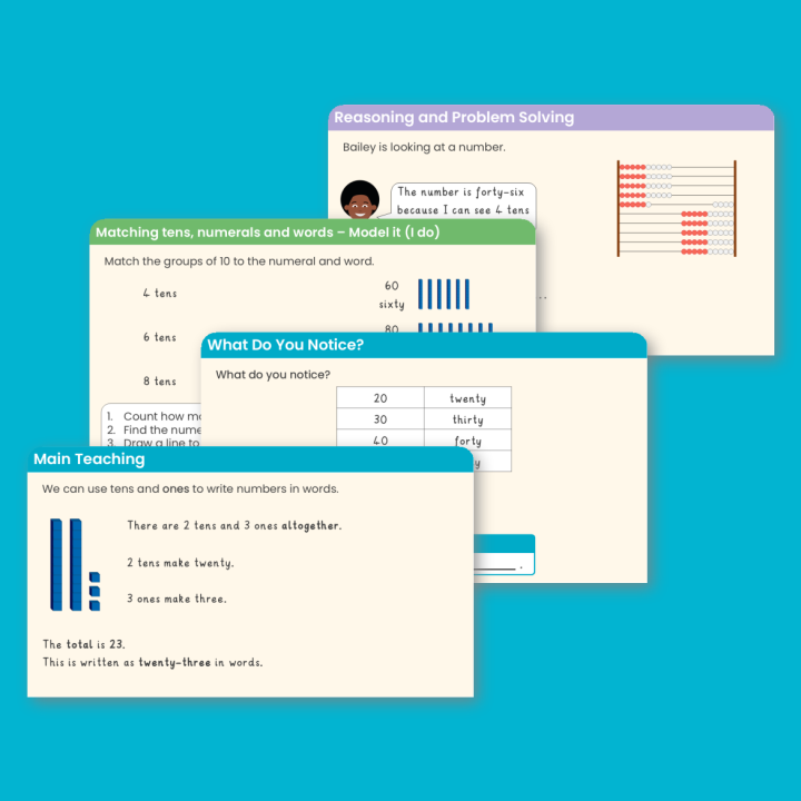 Year 2 Write Numbers to 100 in Words Place Value Teaching PowerPoint