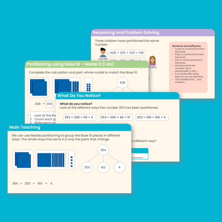 Year 3 Flexible Partitioning of Numbers to 1,000 Place Value Teaching PowerPoint