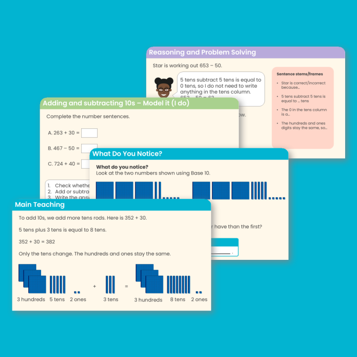 Year 3 Add and Subtract 10s Addition and Subtraction Teaching PowerPoint