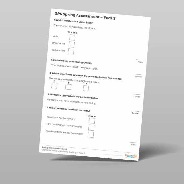 Spring Term GPS Assessment