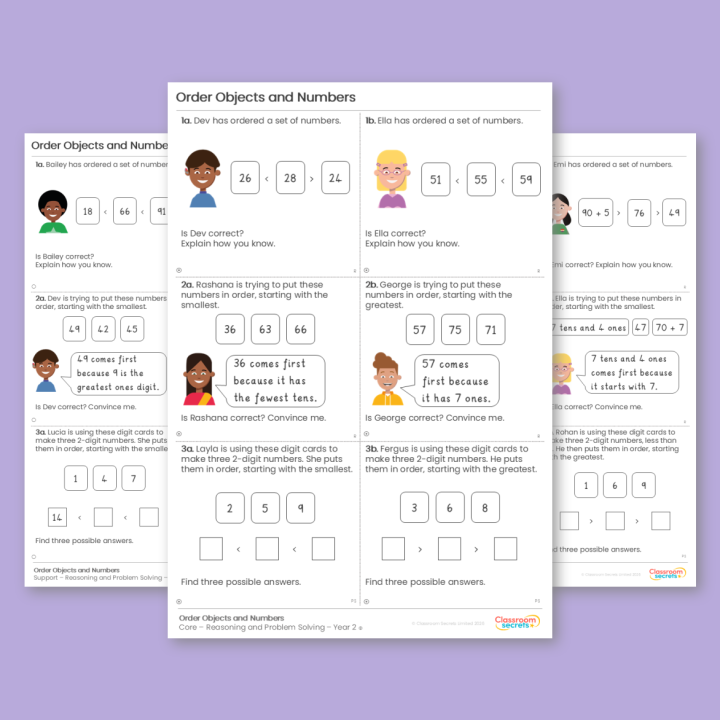 Year 2 Order Objects and Numbers Place Value Reasoning and Problem Solving